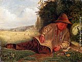 James Smetham Afternoon Rest painting